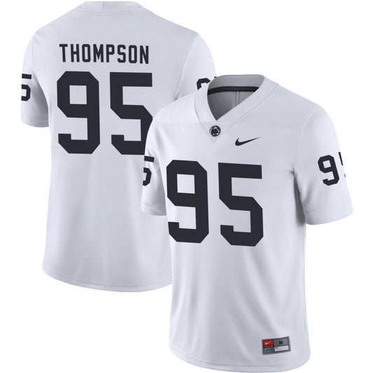 Riley Thompson Men's Nike White Penn State Nittany Lions Pick-A-Player NIL Replica Football Jersey