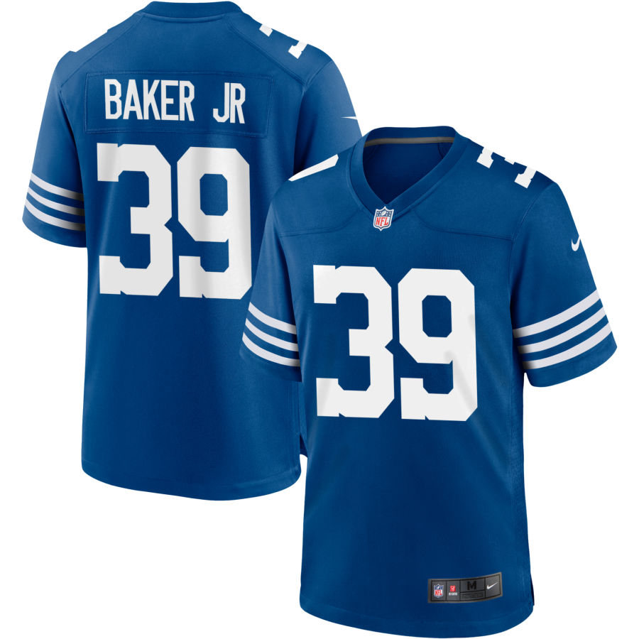 Darrell Baker Jr Men's Nike Royal Indianapolis Colts Alternate Custom Jersey