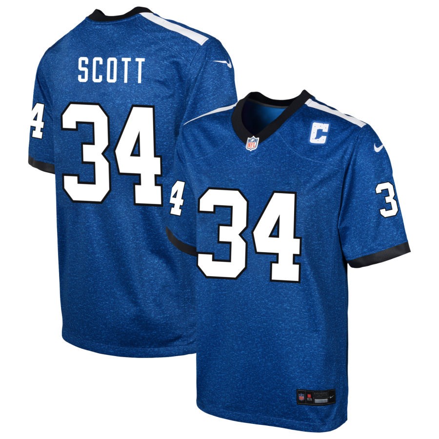 Zavier Scott Youth Nike  Blue Indianapolis Colts Indiana Nights Alternate Custom Game Jersey