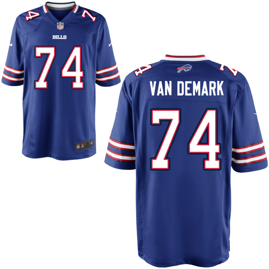 Ryan Van Demark Youth Nike Royal Buffalo Bills Custom Game Jersey