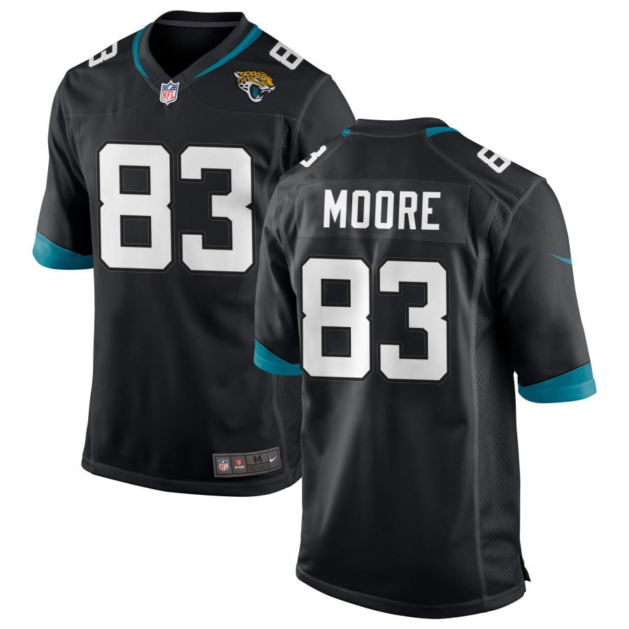 Jaylon Moore Men's Nike Black Jacksonville Jaguars Custom Game Jersey