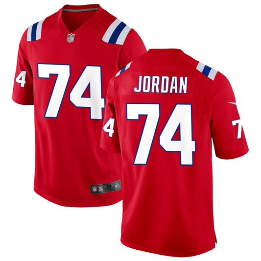 Michael Jordan Men's Nike Red New England Patriots Alternate Custom Jersey