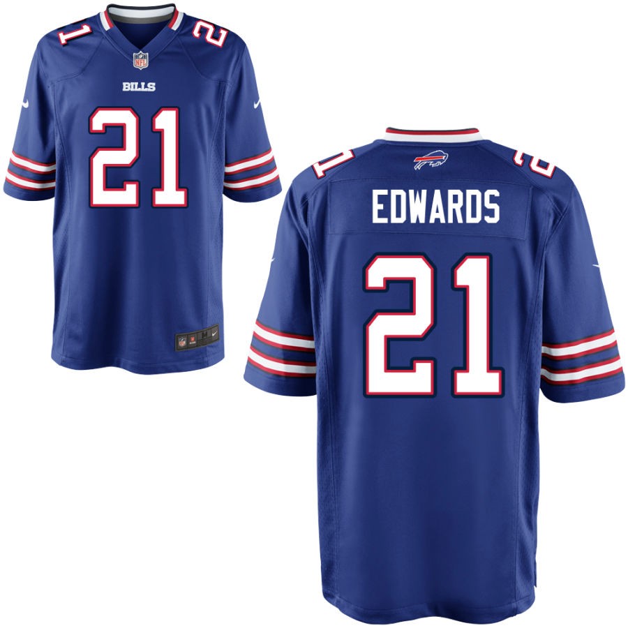 Mike Edwards Youth Nike Royal Buffalo Bills Custom Game Jersey