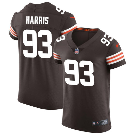 Shelby Harris Men's Nike Brown Cleveland Browns Vapor Elite Custom Jersey