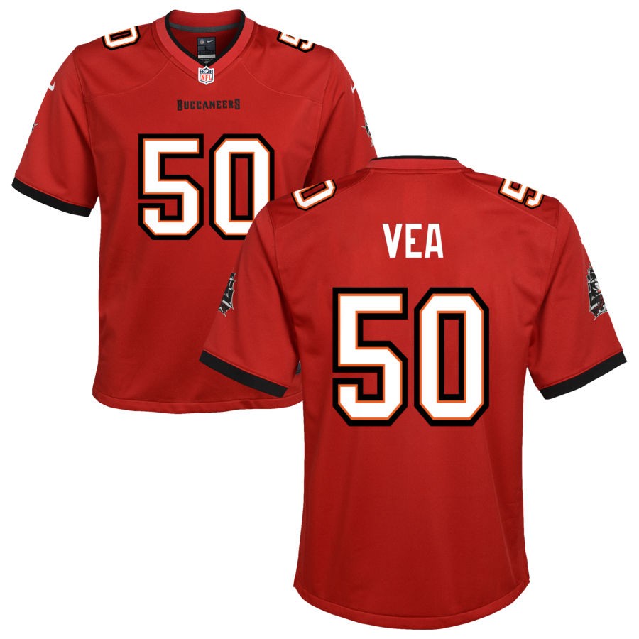 Vita Vea Youth Nike Tampa Bay Buccaneers Red Custom Game Jersey