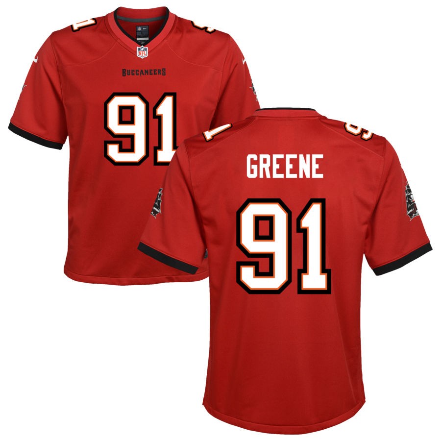 Mike Greene Youth Nike Tampa Bay Buccaneers Red Custom Game Jersey