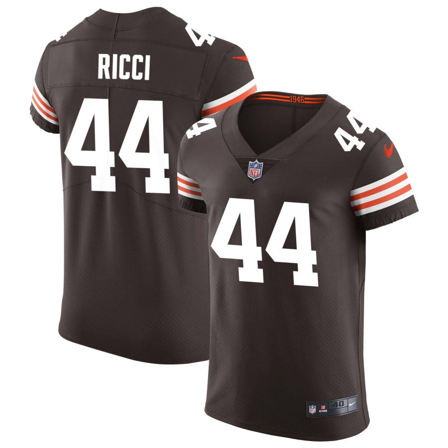 Giovanni Ricci Men's Nike Brown Cleveland Browns Vapor Elite Custom Jersey