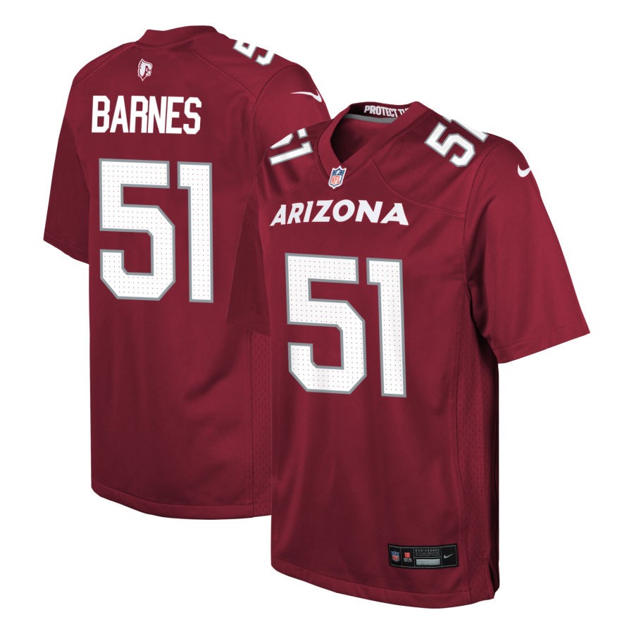 Krys Barnes Youth Nike  Cardinal Arizona Cardinals Custom Game Jersey