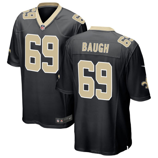 Kyler Baugh Men's Nike Black New Orleans Saints Custom Game Jersey