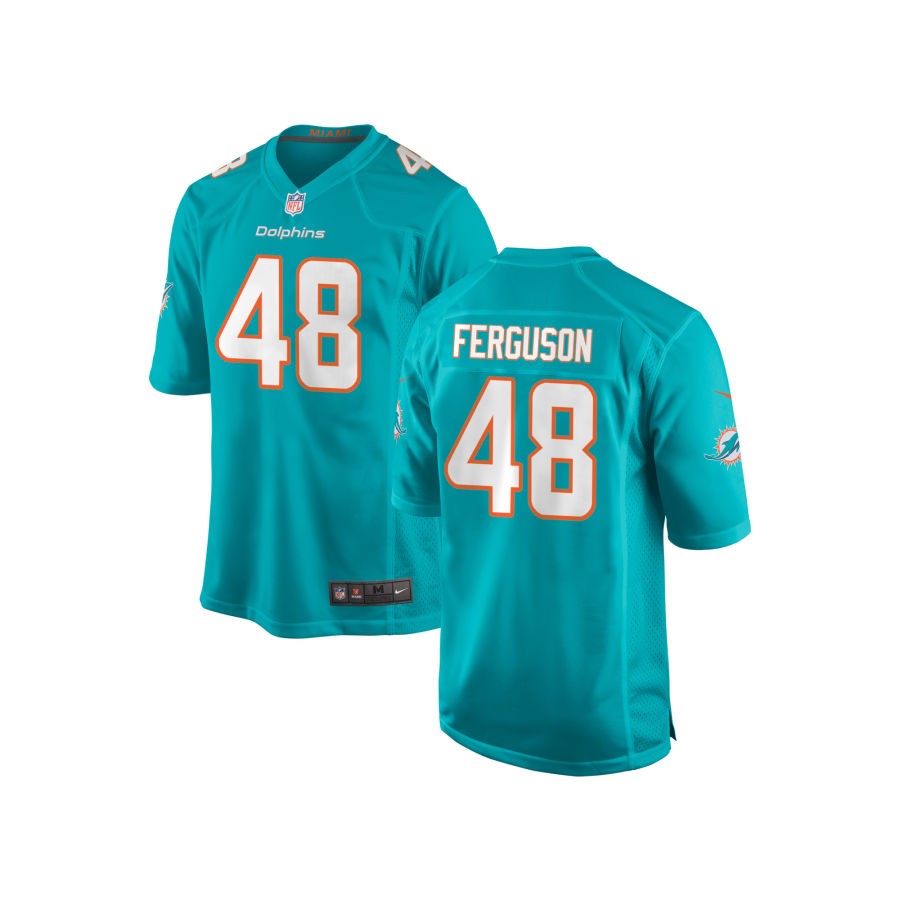 Blake Ferguson Youth Nike Aqua Miami Dolphins 2018 Custom Game Jersey