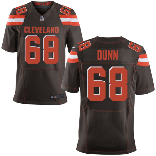 Michael Dunn Men's Nike Brown Cleveland Browns Elite Custom Jersey