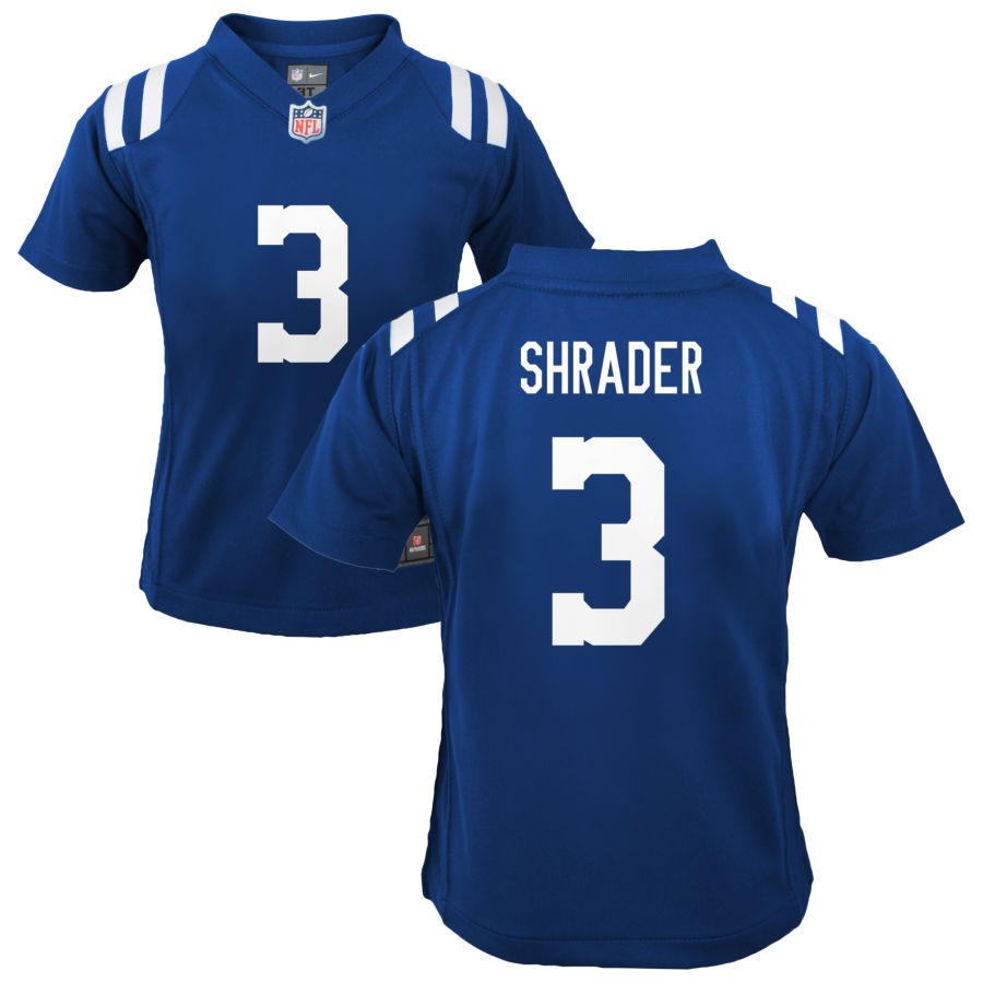 Spencer Shrader Youth Nike Indianapolis Colts Royal Custom Game Jersey