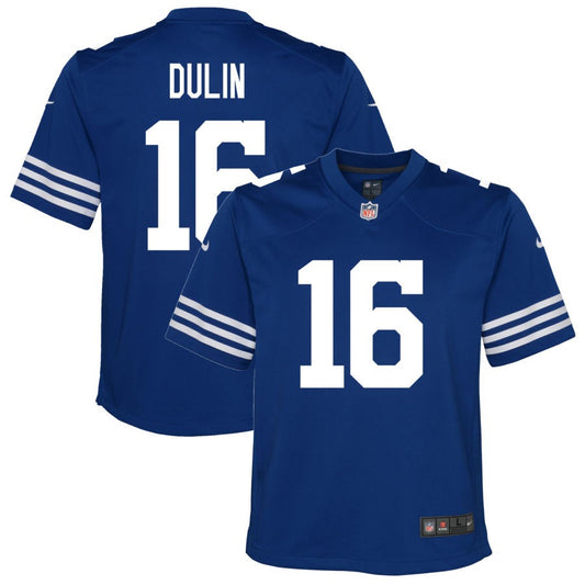 Ashton Dulin Youth Nike Royal Indianapolis Colts Alternate Custom Game Jersey