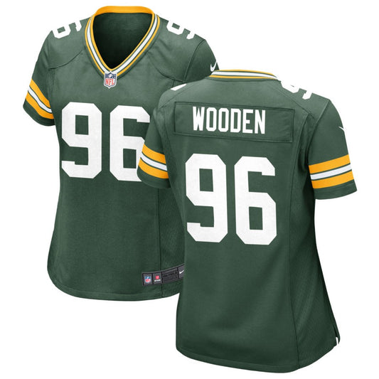 Colby Wooden Women's Nike Green Green Bay Packers Custom Game Jersey