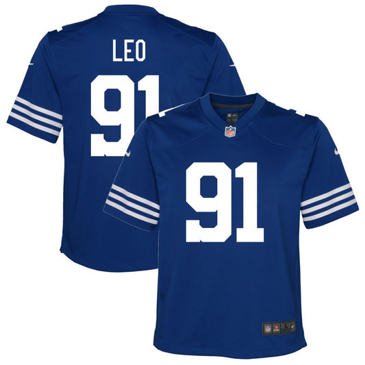 Titus Leo Youth Nike Royal Indianapolis Colts Alternate Custom Game Jersey