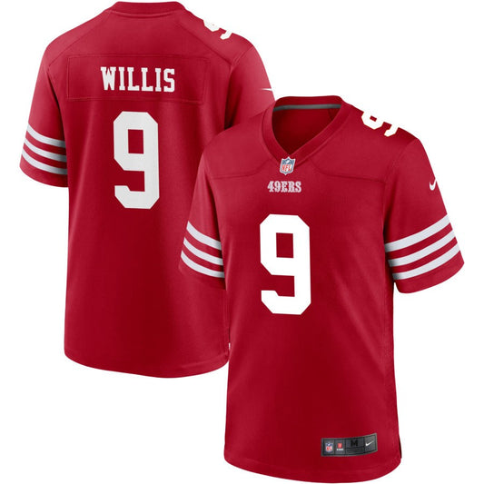 Brayden Willis Men's Nike Scarlet San Francisco 49ers Custom Jersey