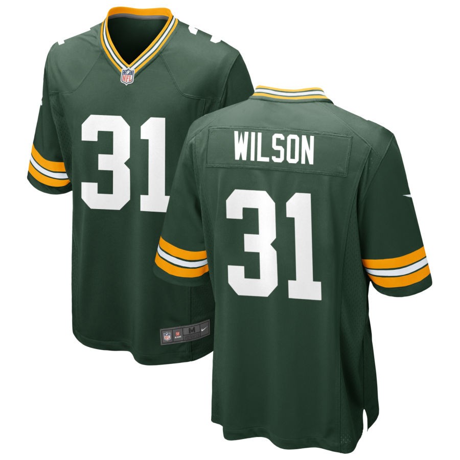 Emanuel Wilson Men's Nike Green Green Bay Packers Custom Game Jersey