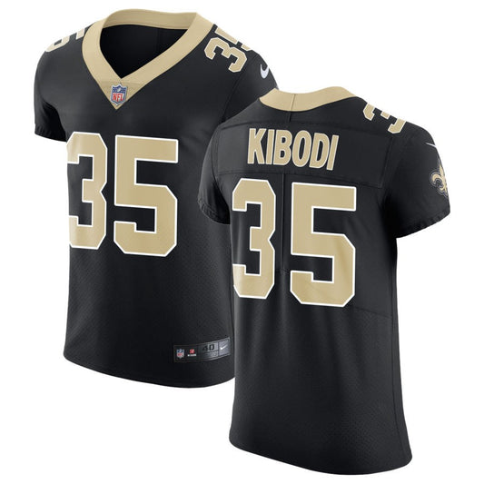 Jacob Kibodi Men's Nike Black New Orleans Saints Vapor Untouchable Custom Elite Jersey