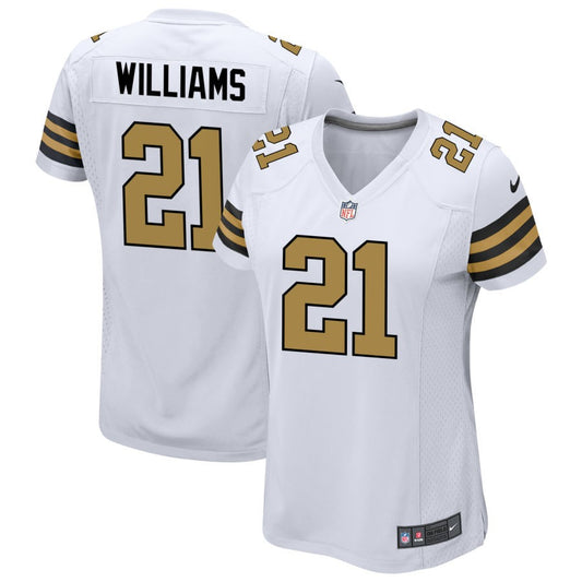 Jamaal Williams Women's Nike  White New Orleans Saints Alternate Custom Game Jersey