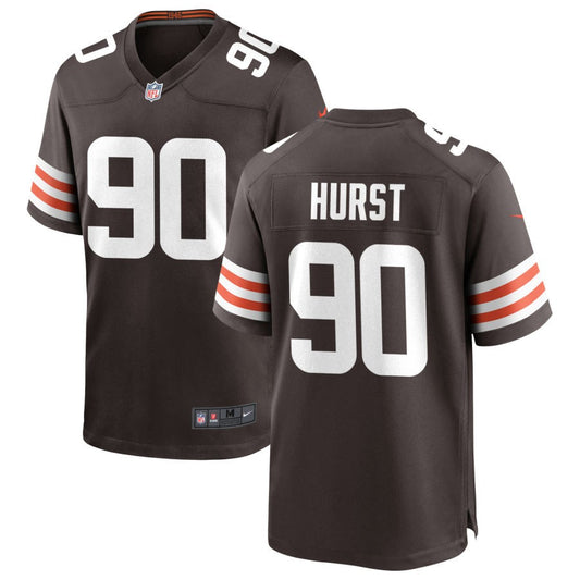 Maurice Hurst Men's Nike Cleveland Browns Brown Custom Game Jersey