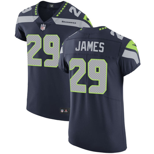 D.J. James Men's Nike College Navy Seattle Seahawks Vapor Untouchable Custom Elite Jersey