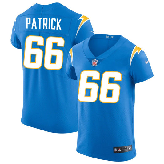 Willis Patrick Men's Nike Powder Blue Los Angeles Chargers Vapor Elite Custom Jersey