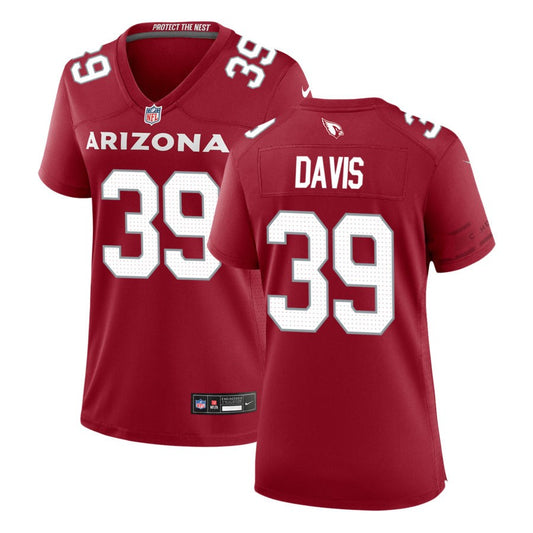 Jaden Davis Women's Nike Cardinal Arizona Cardinals Custom Game Jersey