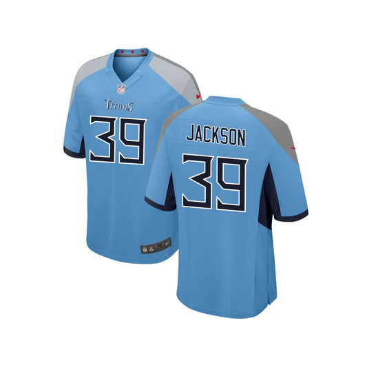 Matthew Jackson Youth Nike Light Blue Tennessee Titans Alternate Custom Game Jersey