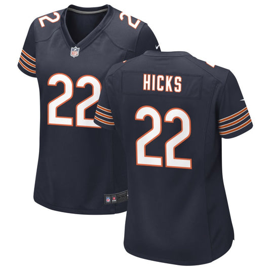 Elijah Hicks Women's Nike Navy Chicago Bears Custom Game Jersey