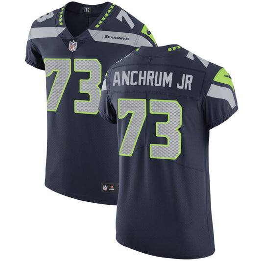 Tremayne Anchrum Jr Men's Nike College Navy Seattle Seahawks Vapor Untouchable Custom Elite Jersey