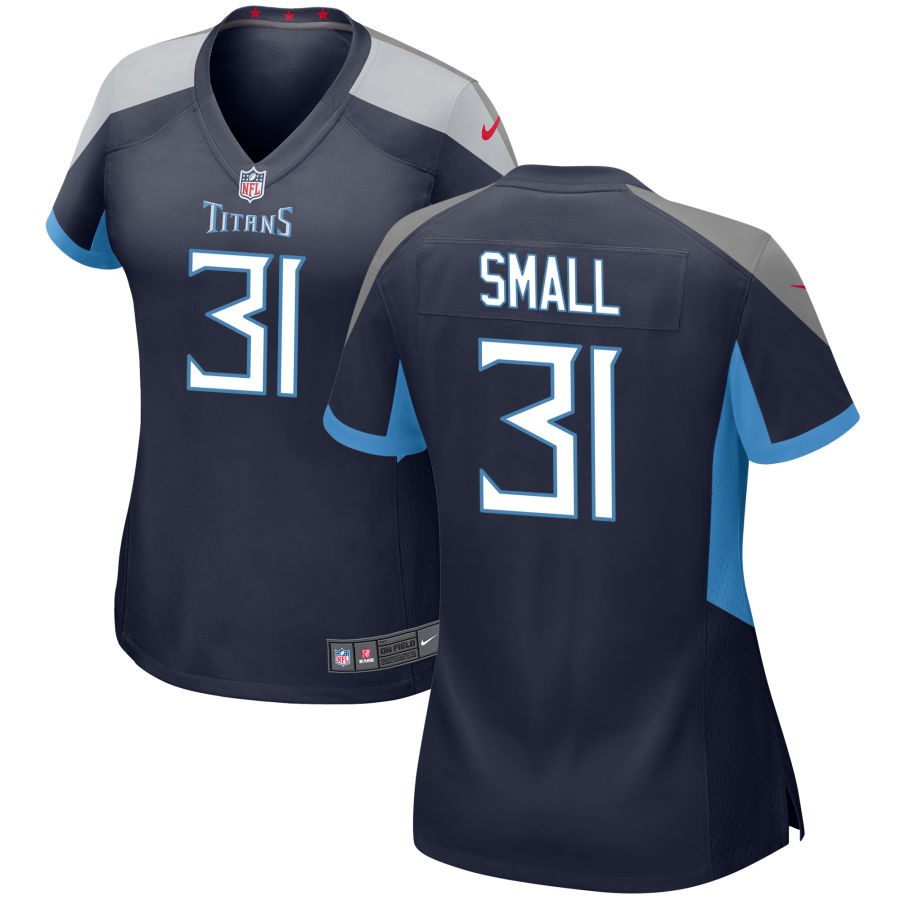 Jabari Small Women's Nike Navy Tennessee Titans Custom Game Jersey