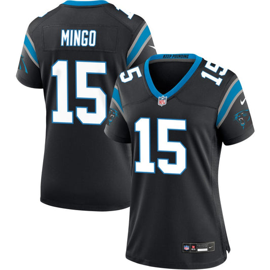 Jonathan Mingo Women's Nike Black Carolina Panthers Custom Game Jersey