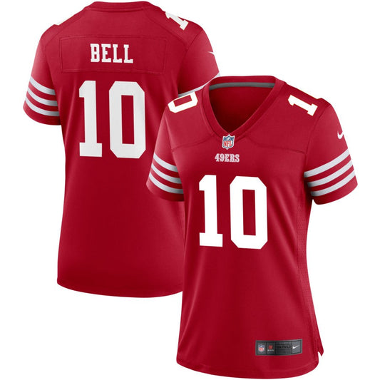 Ronnie Bell Women's Nike Scarlet San Francisco 49ers Game Custom Jersey