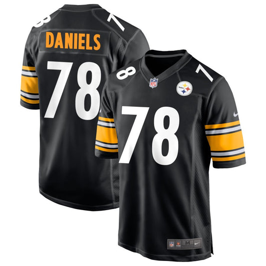 James Daniels Men's Nike Black Pittsburgh Steelers Game Custom Player Jersey