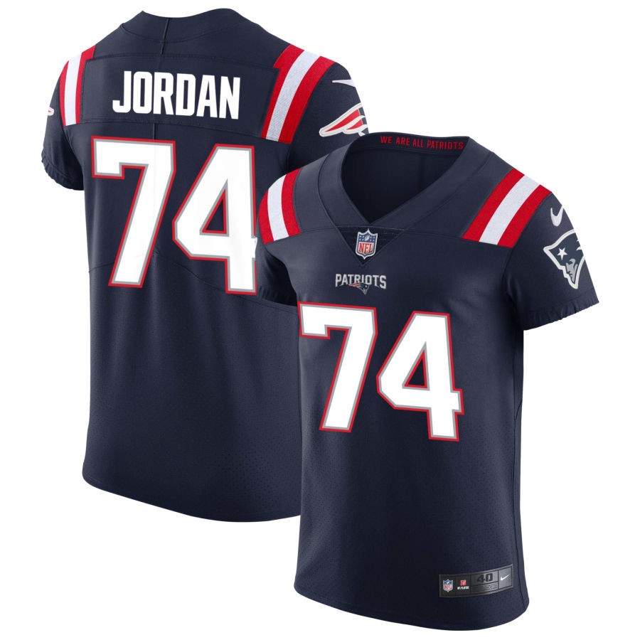 Michael Jordan Men's Nike Navy New England Patriots Vapor Elite Custom Jersey