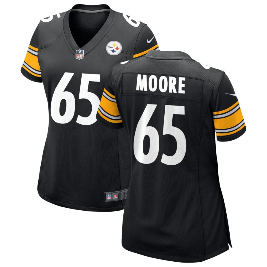 Dan Moore Women's Nike Black Pittsburgh Steelers Custom Game Jersey