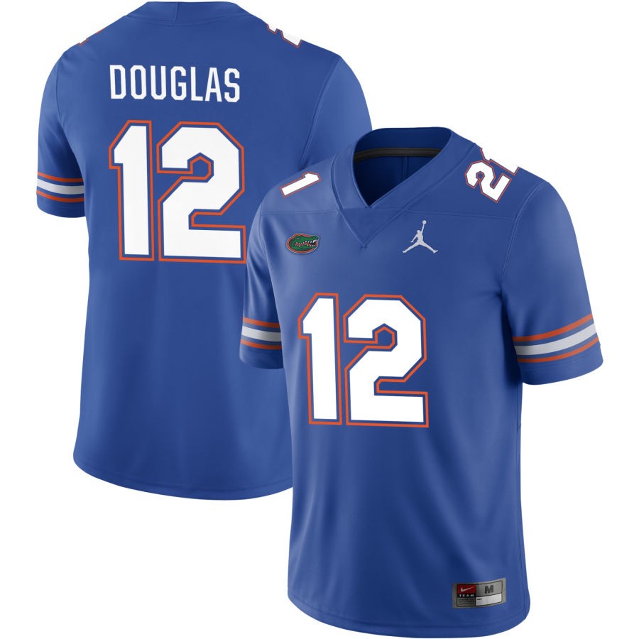 DJ Douglas Men's Jordan Brand Royal Florida Gators Pick-A-Player NIL Replica Football Jersey