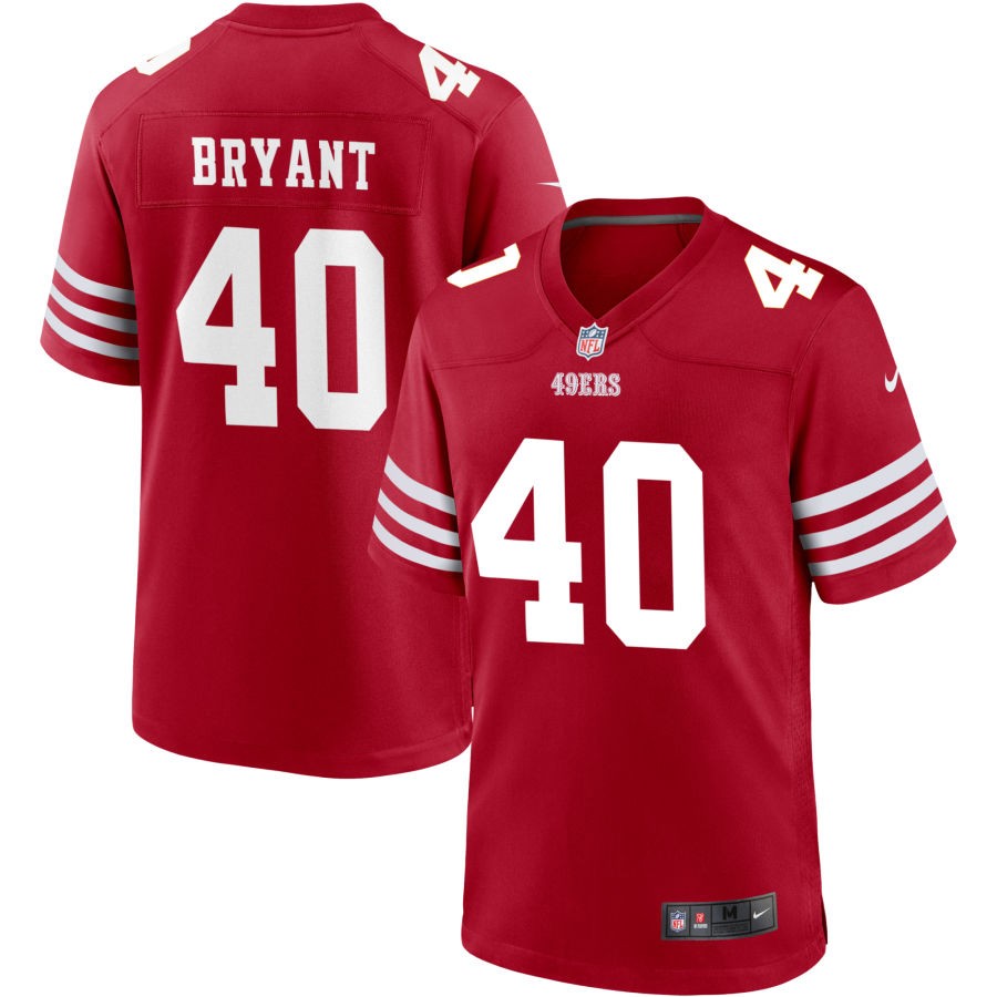 Austin Bryant Men's Nike Scarlet San Francisco 49ers Custom Jersey