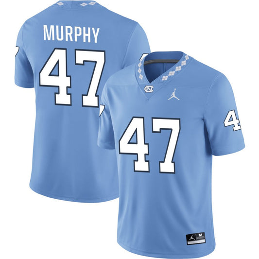 CJ Murphy Men's Jordan Brand Carolina Blue North Carolina Tar Heels Pick-A-Player NIL Replica Football Jersey