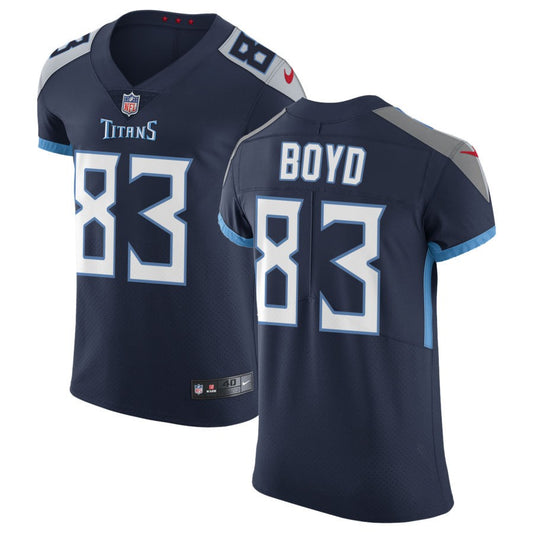 Tyler Boyd Men's Nike Navy Tennessee Titans Vapor Untouchable Custom Elite Jersey