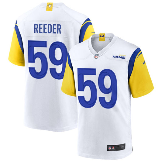 Troy Reeder Men's Nike White Los Angeles Rams Alternate Custom Jersey