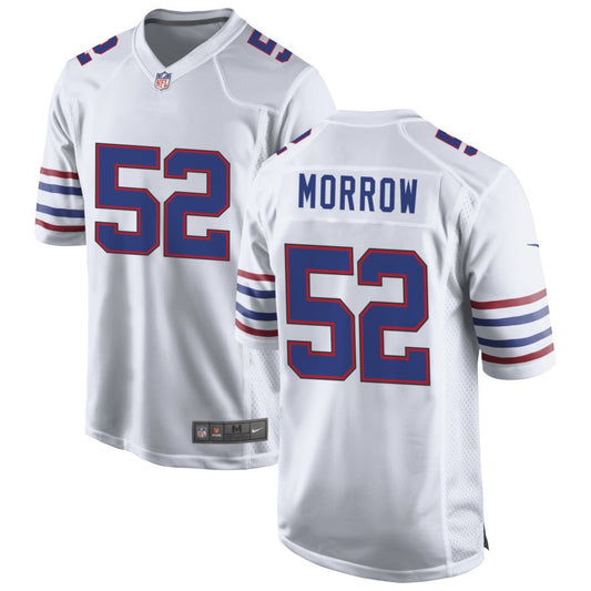 Nicholas Morrow Men's Nike White Buffalo Bills Alternate Custom Game Jersey