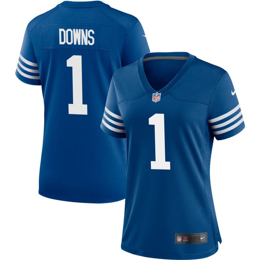 Josh Downs Women's Nike Royal Indianapolis Colts Alternate Custom Jersey