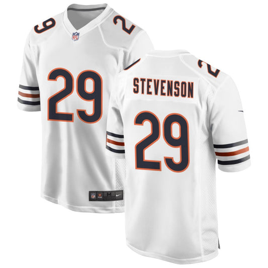 Tyrique Stevenson Men's Nike White Chicago Bears Custom Game Jersey