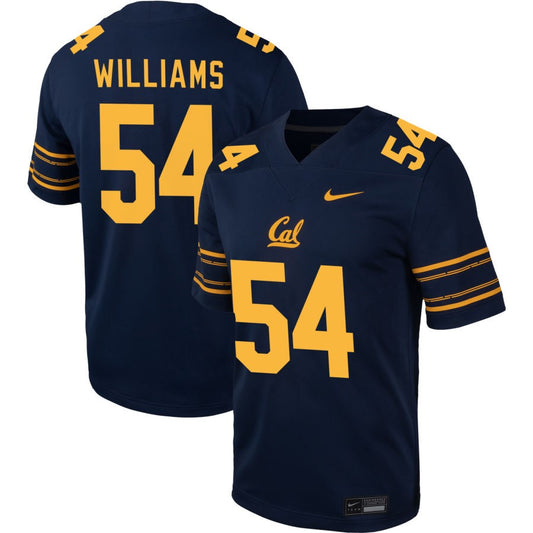 Frederick Williams Men's Nike  Navy Cal Bears Pick-A-Player NIL Football Game Jersey