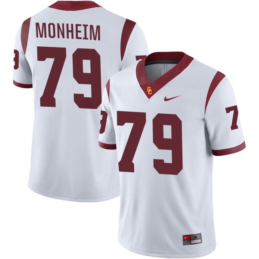 Jonah Monheim Men's Nike White USC Trojans Pick-A-Player NIL Football Replica Jersey