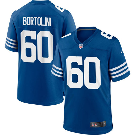 Tanor Bortolini Men's Nike Royal Indianapolis Colts Alternate Custom Jersey