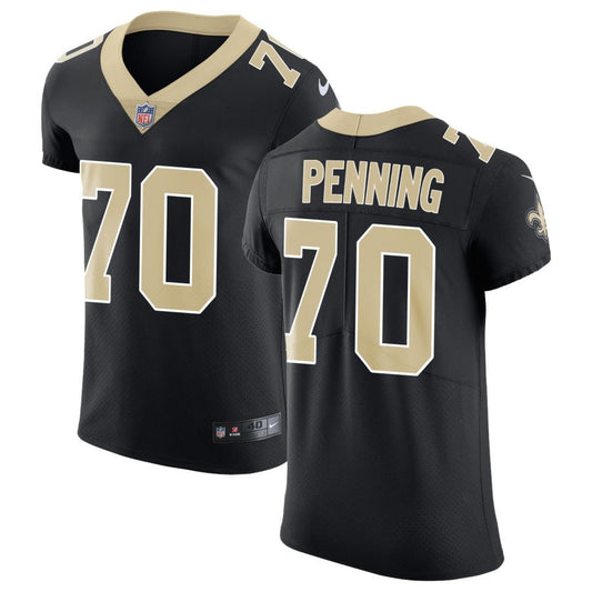 Trevor Penning Men's Nike Black New Orleans Saints Vapor Untouchable Custom Elite Jersey