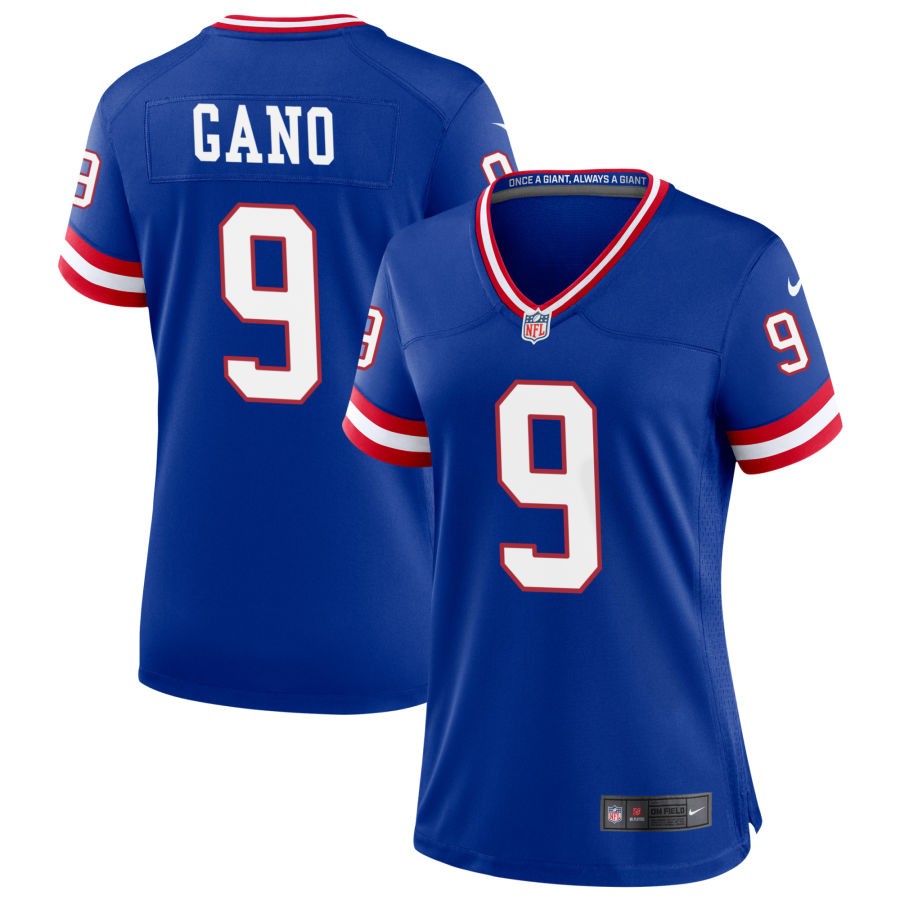 Graham Gano Women's Nike Royal New York Giants Classic Custom Game Jersey