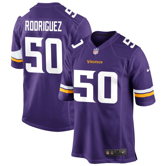 Levi Drake Rodriguez Men's Nike Purple Minnesota Vikings Custom Game Jersey